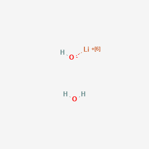 molecular formula H3LiO2 B3283345 Lithium-6(1+),hydroxide,hydrate CAS No. 76576-67-5