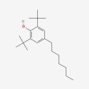 molecular formula C21H36O B3283369 2,6-Di-tert-butyl-4-heptylphenol CAS No. 765956-84-1