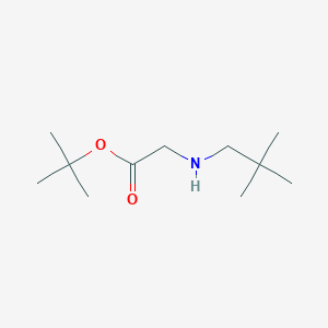 molecular formula C11H23NO2 B3283376 Tert-butyl 2-[(2,2-dimethylpropyl)amino]acetate CAS No. 765957-52-6