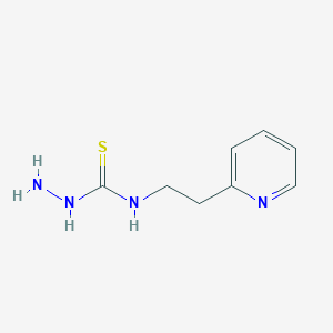 molecular formula C8H12N4S B3283390 3-Amino-1-[2-(pyridin-2-yl)ethyl]thiourea CAS No. 76609-48-8