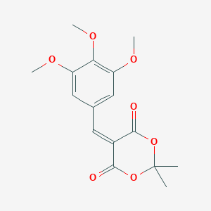 molecular formula C16H18O7 B328341 2,2-Dimethyl-5-(3,4,5-trimethoxybenzylidene)-1,3-dioxane-4,6-dione 