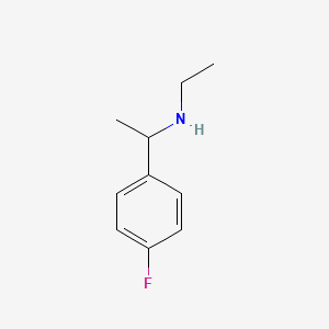 molecular formula C10H14FN B3283421 Ethyl[1-(4-fluorophenyl)ethyl]amine CAS No. 766529-17-3