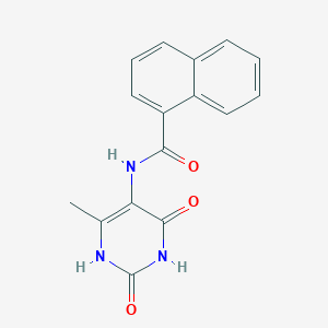 molecular formula C16H13N3O3 B328349 N-(2,4-dihydroxy-6-methyl-5-pyrimidinyl)-1-naphthamide 