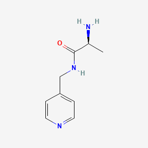 molecular formula C9H13N3O B3283499 (S)-2-Amino-N-pyridin-4-ylmethyl-propionamide CAS No. 768350-02-3