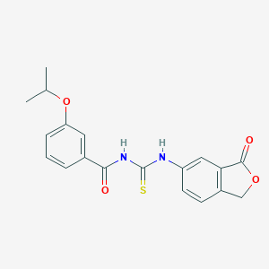 molecular formula C19H18N2O4S B328350 N-(3-isopropoxybenzoyl)-N'-(3-oxo-1,3-dihydro-2-benzofuran-5-yl)thiourea 