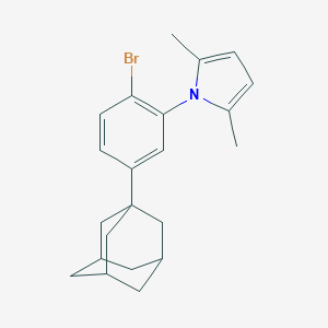 molecular formula C22H26BrN B328351 1-[5-(1-adamantyl)-2-bromophenyl]-2,5-dimethyl-1H-pyrrole 