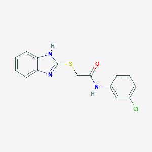 2-(1H-benzimidazol-2-ylsulfanyl)-N-(3-chlorophenyl)acetamide