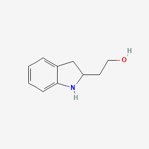 molecular formula C10H13NO B3283556 2-(2-Hydroxyethyl)indoline CAS No. 76953-90-7