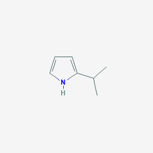 molecular formula C7H11N B3283564 1H-Pyrrole, 2-(1-methylethyl)- CAS No. 7696-51-7