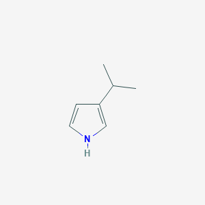 molecular formula C7H11N B3283566 3-isopropyl-1H-pyrrole CAS No. 7696-52-8