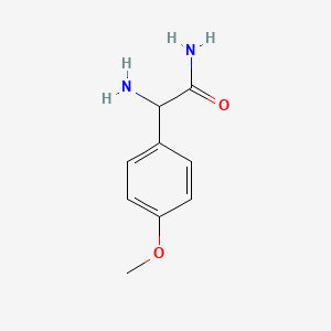 molecular formula C9H12N2O2 B3283569 2-Amino-2-(4-methoxyphenyl)acetamide CAS No. 76986-15-7