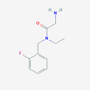 molecular formula C11H15FN2O B3283570 2-Amino-N-ethyl-N-(2-fluoro-benzyl)-acetamide CAS No. 769884-79-9