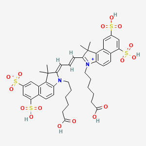 molecular formula C43H48N2O16S4 B3283577 Cy3.5 diacid(tetra so3) CAS No. 769899-30-1