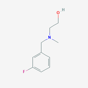 molecular formula C10H14FNO B3283583 2-[(3-氟苄基)-甲基-氨基]-乙醇 CAS No. 769916-90-7