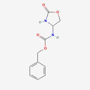 molecular formula C11H12N2O4 B3283608 benzyl N-(2-oxo-1,3-oxazolidin-4-yl)carbamate CAS No. 7705-88-6