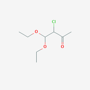 molecular formula C8H15ClO3 B3283612 3-Chloro-4,4-diethoxybutan-2-one CAS No. 77070-88-3
