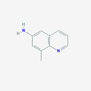 molecular formula C10H10N2 B3283624 8-甲基喹啉-6-胺 CAS No. 77094-04-3