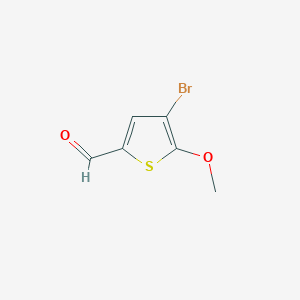 molecular formula C6H5BrO2S B3283646 4-溴-5-甲氧基噻吩-2-甲醛 CAS No. 77133-21-2