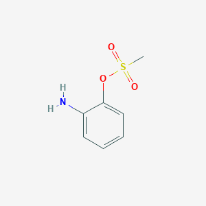 molecular formula C7H9NO3S B3283656 2-Aminophenyl methanesulfonate CAS No. 77153-74-3