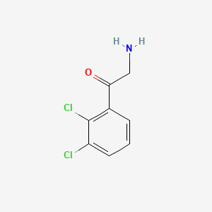 molecular formula C8H7Cl2NO B3283667 2-Amino-1-(2,3-dichlorophenyl)ethan-1-one CAS No. 771571-90-5