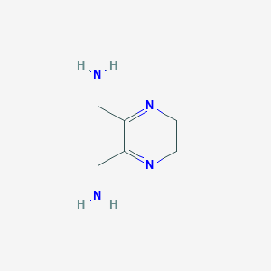 molecular formula C6H10N4 B3283672 Pyrazine-2,3-diyldimethanamine CAS No. 771573-48-9