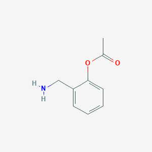 molecular formula C9H11NO2 B3283680 2-(Aminomethyl)phenyl acetate CAS No. 771579-37-4