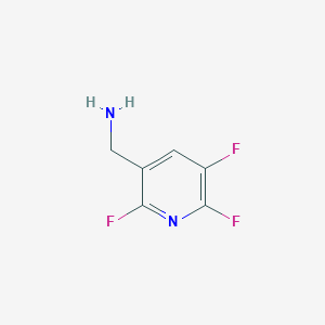 molecular formula C6H5F3N2 B3283694 (2,5,6-Trifluoropyridin-3-yl)methanamine CAS No. 771582-56-0
