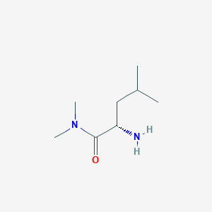 molecular formula C8H18N2O B3283712 (2S)-2-amino-N,N,4-trimethylpentanamide CAS No. 77167-46-5