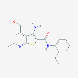 3-amino-N-(2-ethylphenyl)-4-(methoxymethyl)-6-methylthieno[2,3-b]pyridine-2-carboxamide