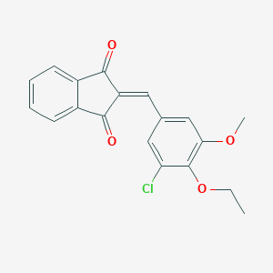 2-(3-chloro-4-ethoxy-5-methoxybenzylidene)-1H-indene-1,3(2H)-dione