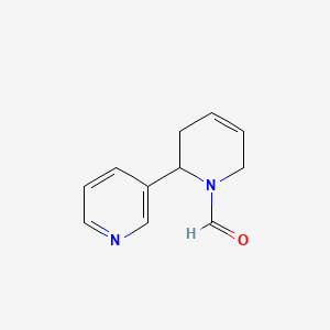 molecular formula C11H12N2O B3283764 Anatabine, N-formyl CAS No. 77264-87-0