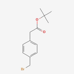 molecular formula C13H17BrO2 B3283775 Tert-butyl 2-(4-(bromomethyl)phenyl)acetate CAS No. 77292-91-2