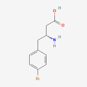 molecular formula C10H12BrNO2 B3283780 (3R)-3-amino-4-(4-bromophenyl)butanoic Acid CAS No. 773045-17-3
