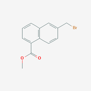 molecular formula C13H11BrO2 B3283781 Methyl 6-(bromomethyl)naphthalene-1-carboxylate CAS No. 773092-81-2