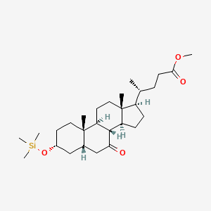 molecular formula C28H48O4Si B3283814 3-Trimethylsilyloxy-7-ketolithocholic methyl ester CAS No. 77341-09-4