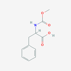 molecular formula C11H13NO4 B3283817 2-[(Methoxycarbonyl)amino]-3-phenylpropanoic acid CAS No. 77357-58-5