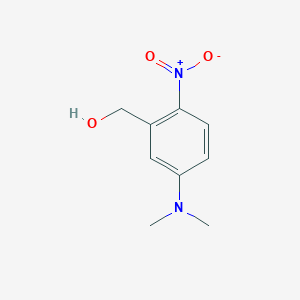 molecular formula C9H12N2O3 B3283823 5-Dimethylamino-2-nitrobenzyl alcohol CAS No. 77376-04-6