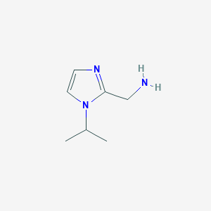 molecular formula C7H13N3 B3283826 (1-isopropyl-1H-imidazol-2-yl)methanamine CAS No. 773790-38-8