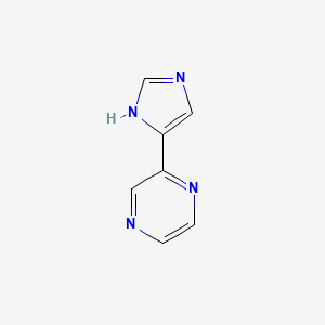 molecular formula C7H6N4 B3283829 2-(1H-imidazol-4-yl)pyrazine CAS No. 773844-46-5