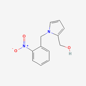molecular formula C12H12N2O3 B3283832 (1-(2-Nitrobenzyl)-1H-pyrrol-2-yl)methanol CAS No. 773868-91-0