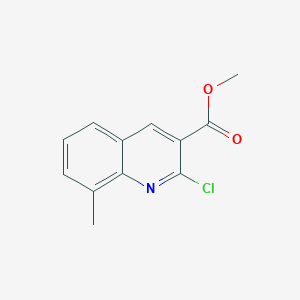 molecular formula C12H10ClNO2 B3283840 Methyl 2-chloro-8-methylquinoline-3-carboxylate CAS No. 773874-59-2
