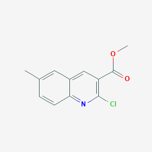 molecular formula C12H10ClNO2 B3283847 Methyl 2-chloro-6-methylquinoline-3-carboxylate CAS No. 773874-60-5