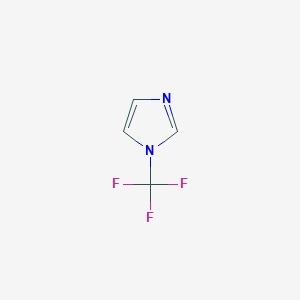molecular formula C4H3F3N2 B3283849 1H-Imidazole, 1-(trifluoromethyl)- CAS No. 77392-77-9