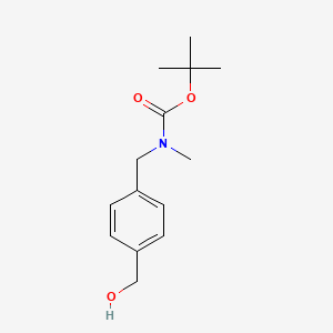 molecular formula C14H21NO3 B3283878 tert-Butyl 4-(hydroxymethyl)benzyl(methyl)carbamate CAS No. 774238-90-3