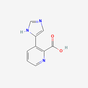 molecular formula C9H7N3O2 B3283884 3-(1H-Imidazol-4-yl)picolinic acid CAS No. 774485-69-7