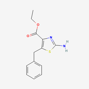 molecular formula C13H14N2O2S B3283900 Ethyl 2-amino-5-benzyl-1,3-thiazole-4-carboxylate CAS No. 77505-86-3
