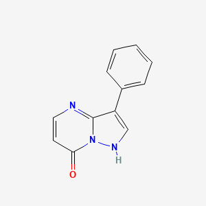 molecular formula C12H9N3O B3283905 3-Phenyl-4H-pyrazolo[1,5-a]pyrimidin-7-one CAS No. 77506-26-4