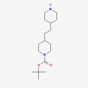 molecular formula C17H32N2O2 B3283910 Tert-butyl 4-(2-(piperidin-4-yl)ethyl)piperidine-1-carboxylate CAS No. 775288-40-9