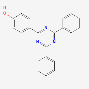 molecular formula C21H15N3O B3283917 4-(4,6-Diphenyl-[1,3,5]triazin-2-yl)-phenol CAS No. 7753-02-8