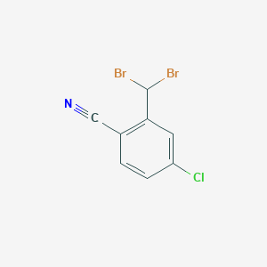 molecular formula C8H4Br2ClN B3283924 4-Chloro-2-(dibromomethyl)benzonitrile CAS No. 77532-84-4